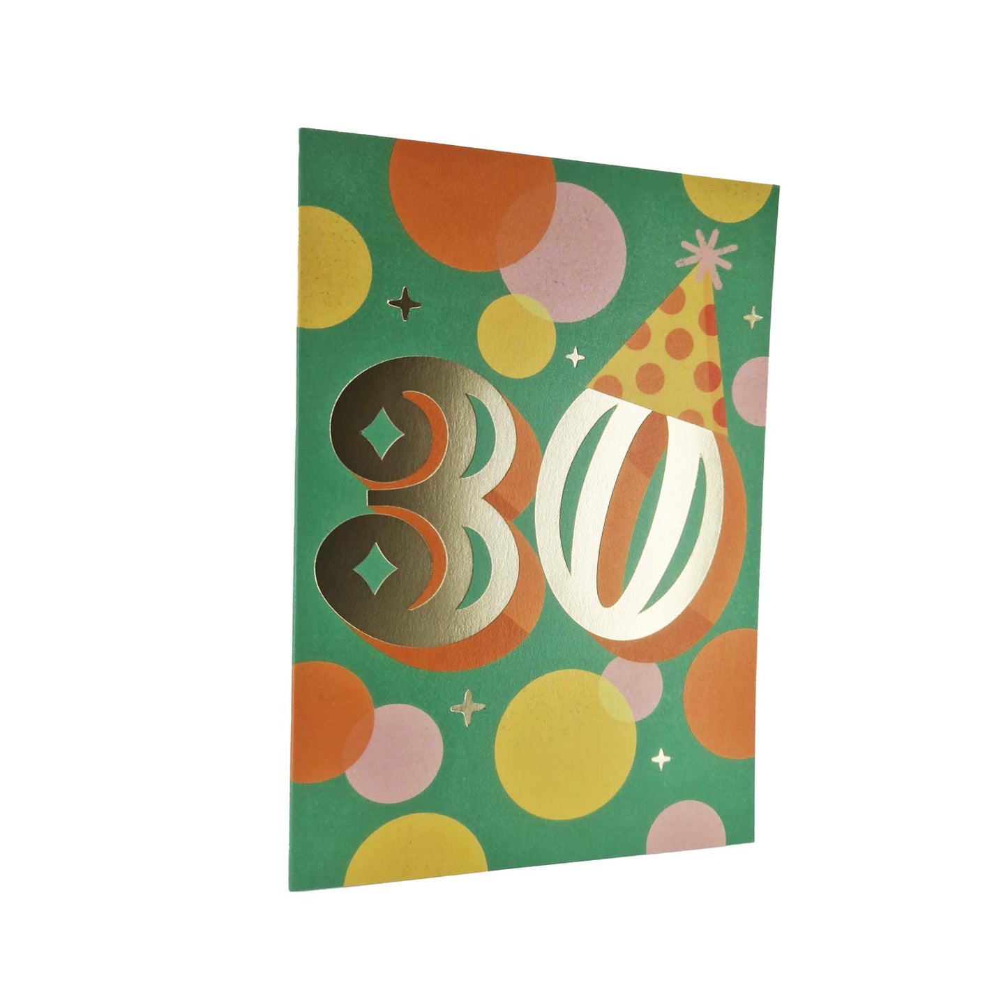 Gold Foiled 30th Birthday Card