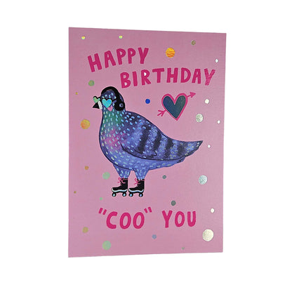 Happy Birthday Coo You Pigeon Birthday Card