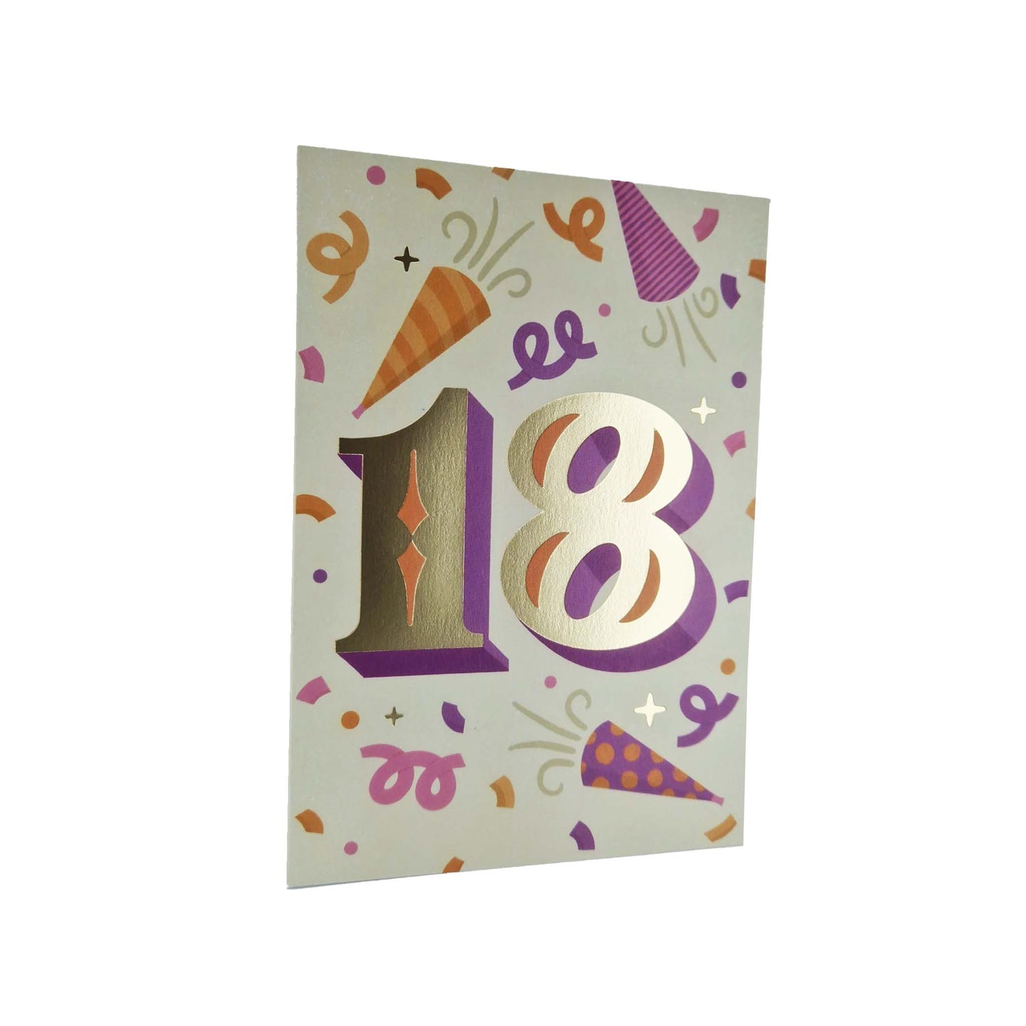 Gold Foiled 18th Birthday Card