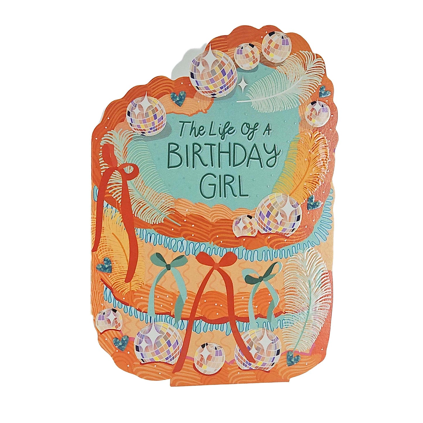 The Life of a Birthday Girl 'Taylor Made' Sparkly Cutout Cake Birthday Card