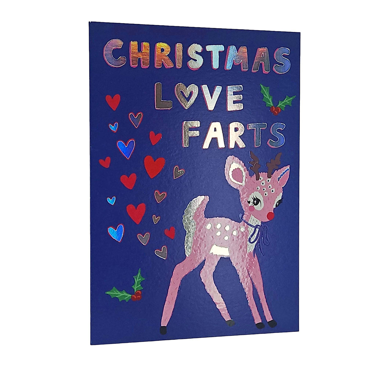 Christmas Love Farts Baby Reindeer Christmas Card
