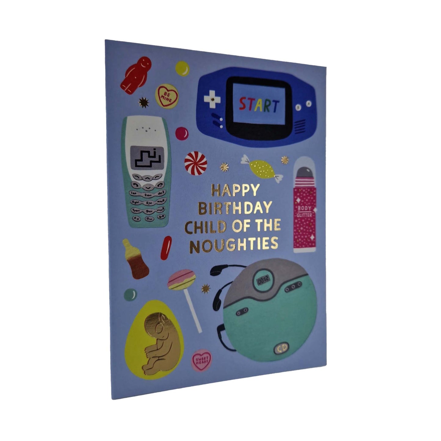 Child Of The 00s Gold Foiled Birthday Card