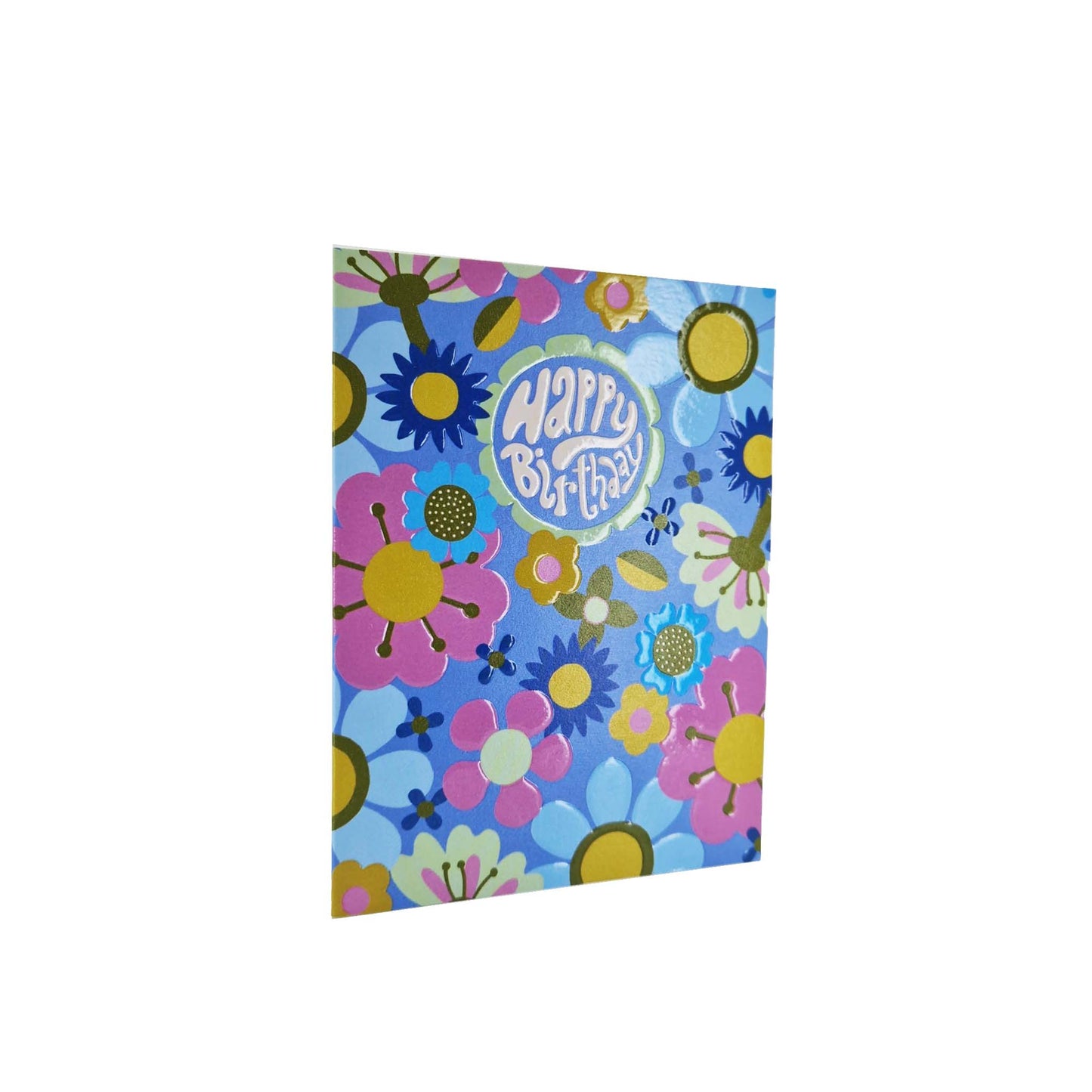 Happy Birthday Floral mini birthday card