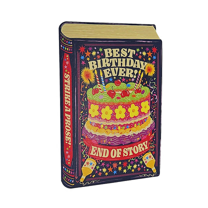 Best Birthday Ever Book Cutout Birthday Card
