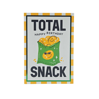Total Snack Crisps Foiled Birthday Card