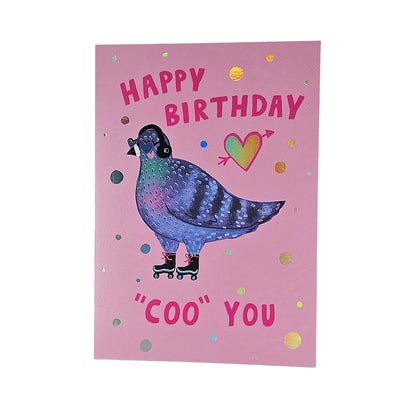 Happy Birthday Coo You Pigeon Birthday Card