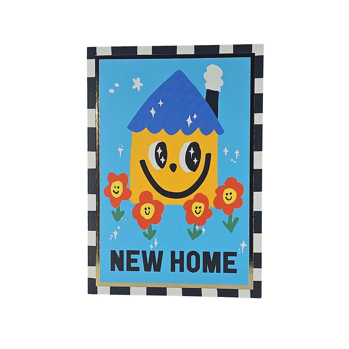 Smiling Home Foiled New Home Card