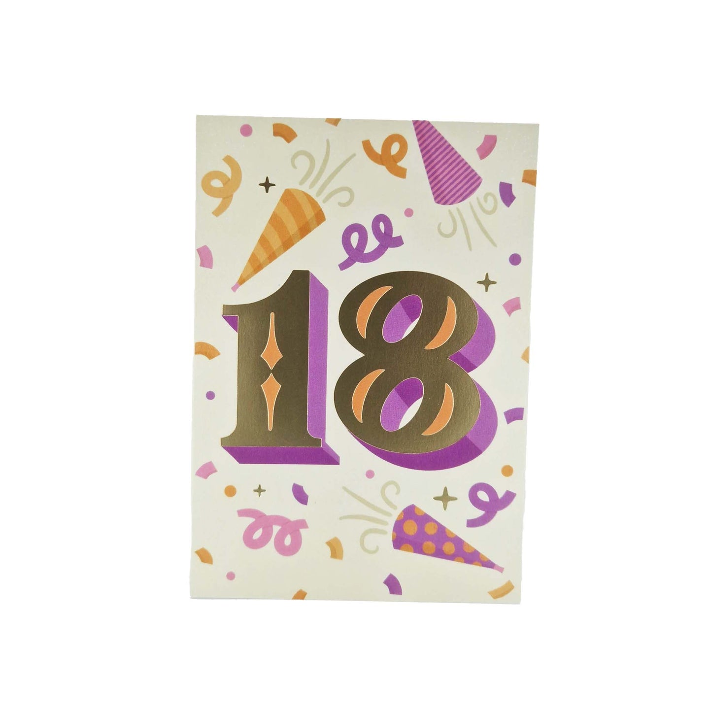 Gold Foiled 18th Birthday Card