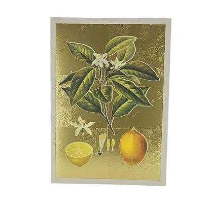 Lemons Gold Foiled Art Card
