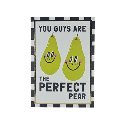 Perfect Pear Foiled Anniversary / Wedding Card