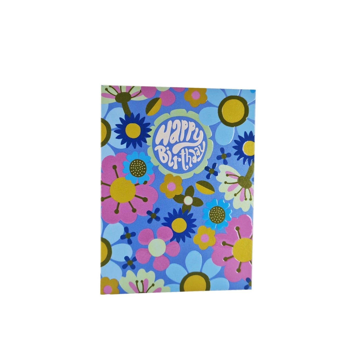 Happy Birthday Floral mini birthday card