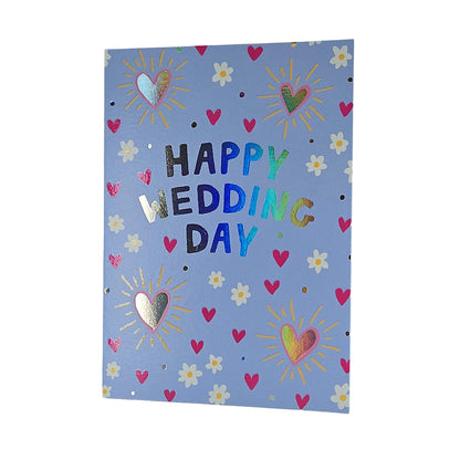 Daisies & Hearts Wedding Card