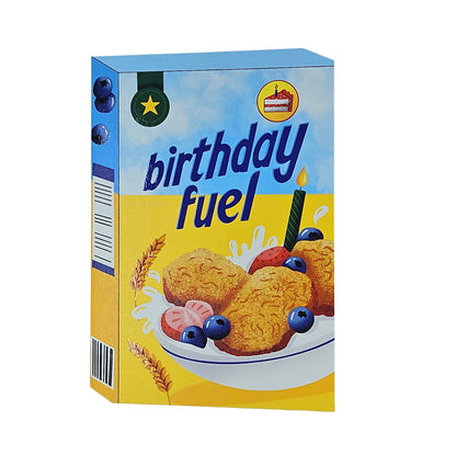 Birthday Fuel Cereal Spot Gloss Birthday Card