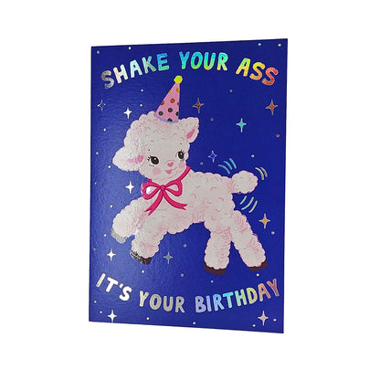 Shake Your Ass Lamb Birthday Card