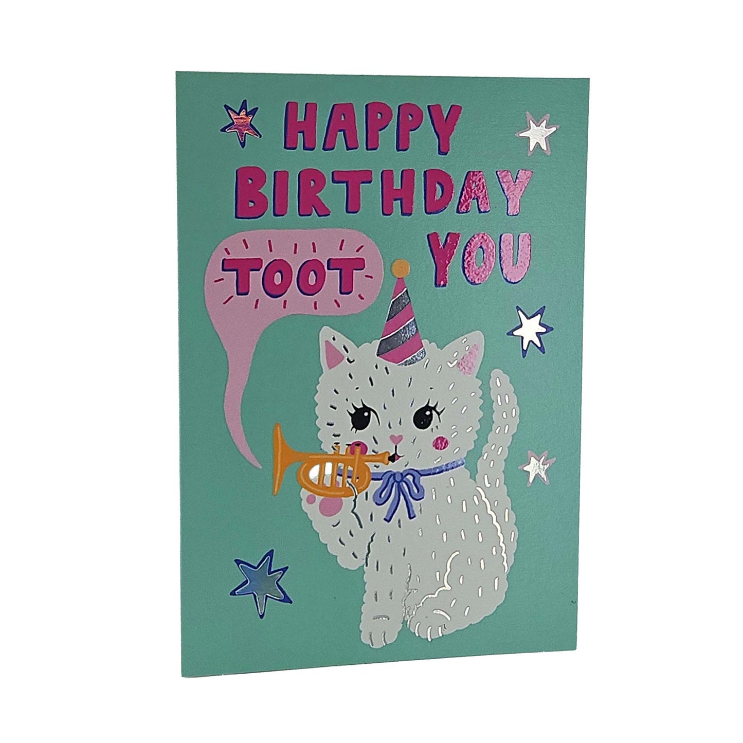 Happy Birthday Toot You Cat Birthday Card