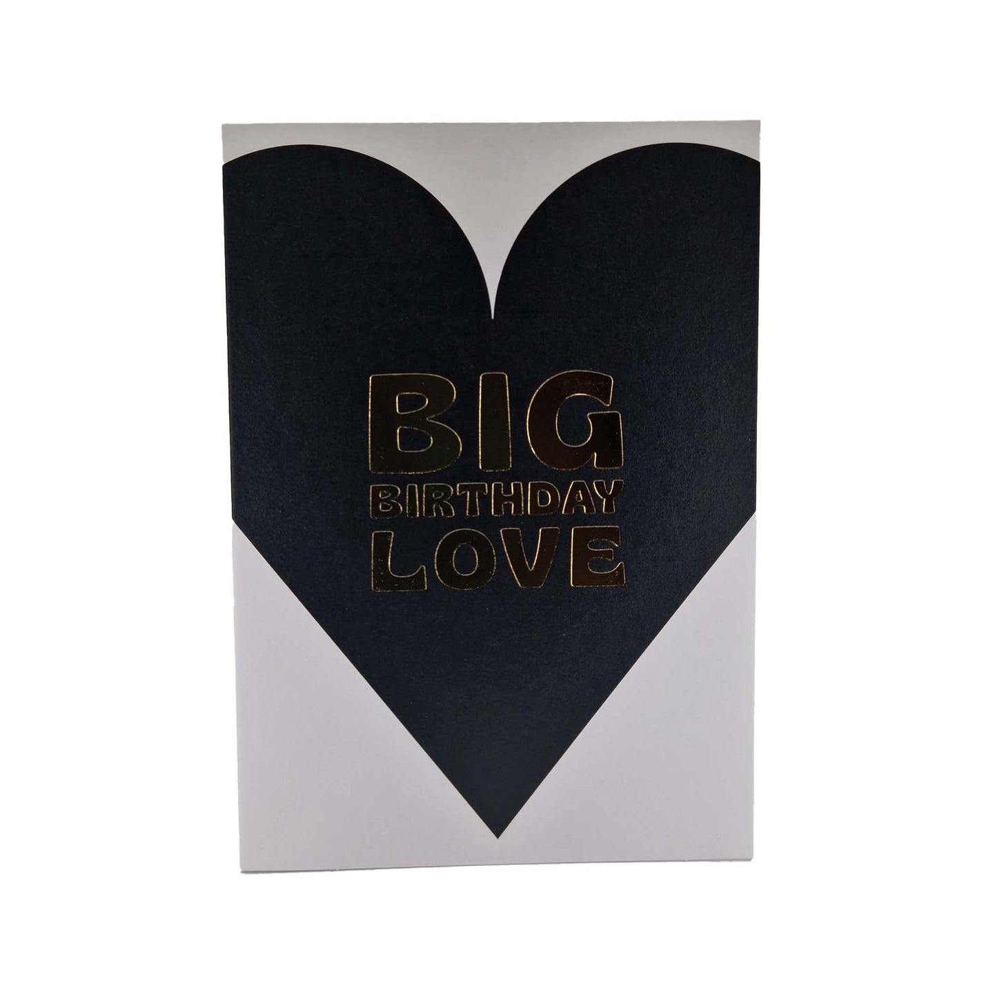 Big Birthday Love Black & Gold Foiled Birthday Card