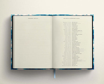 Bleached Blue Fabric 2026 Diary