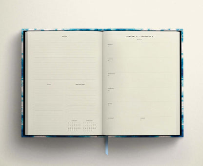 Bleached Blue Fabric 2026 Diary