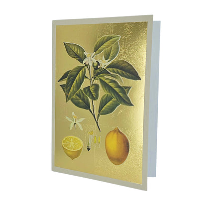 Lemons Gold Foiled Art Card