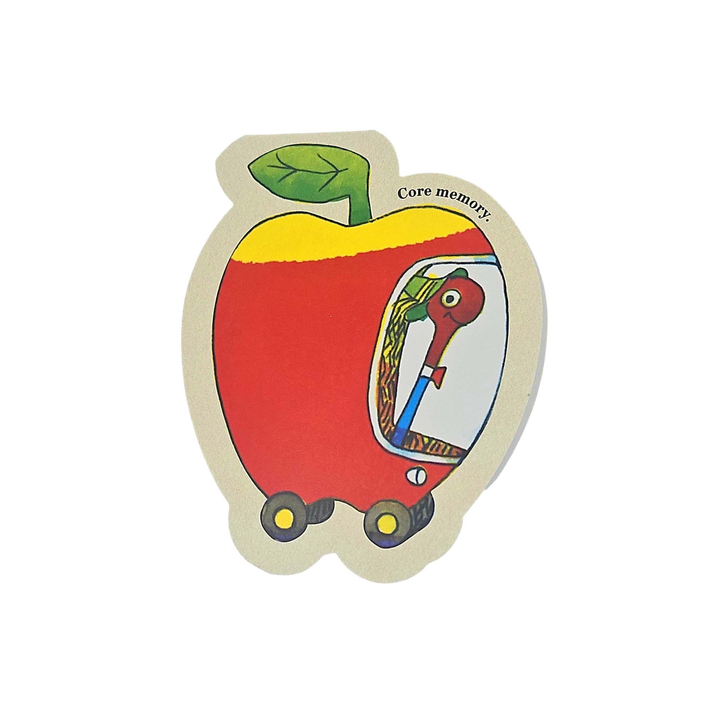 Lowly Worm Apple Car Richard Scarry Cutout Card
