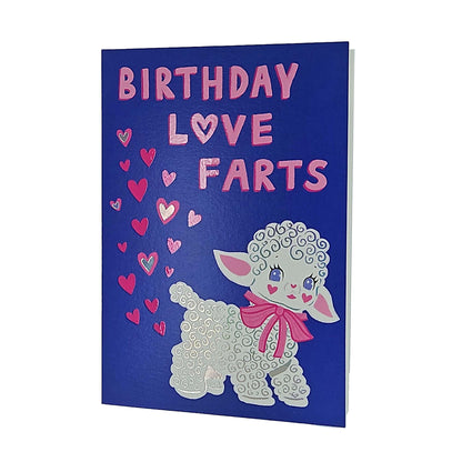 Birthday Love Farts Lamb Birthday Card