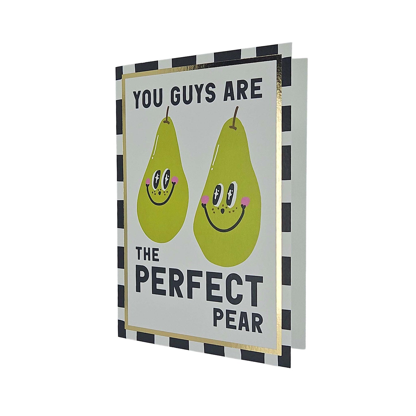 Perfect Pear Foiled Anniversary / Wedding Card