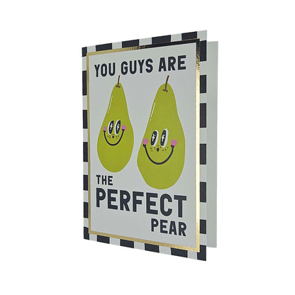 Perfect Pear Foiled Anniversary / Wedding Card