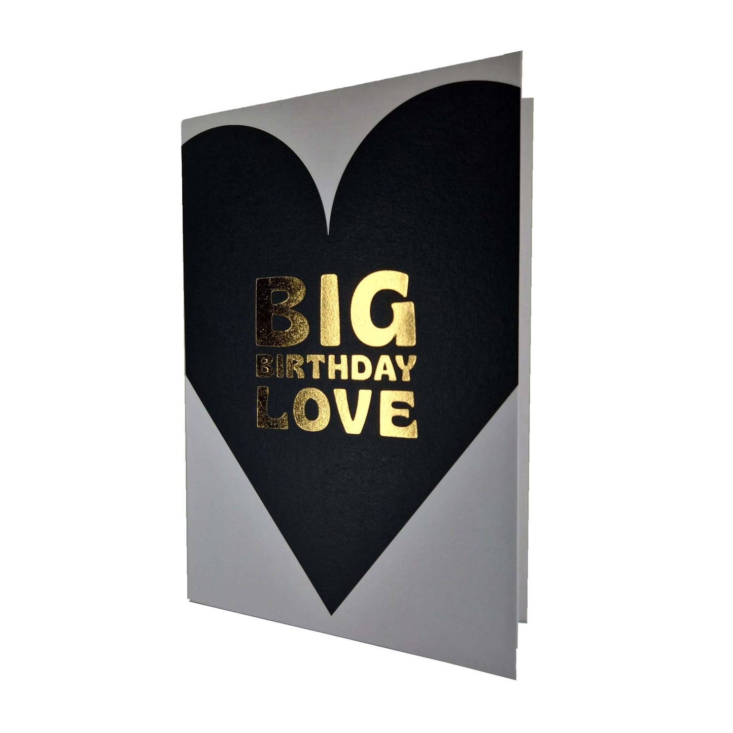 Big Birthday Love Black & Gold Foiled Birthday Card