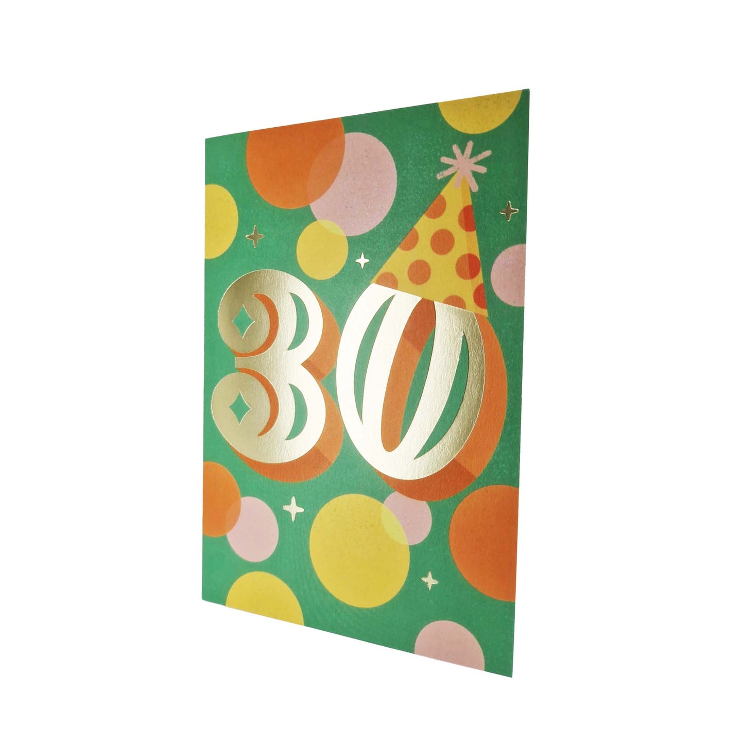 Gold Foiled 30th Birthday Card