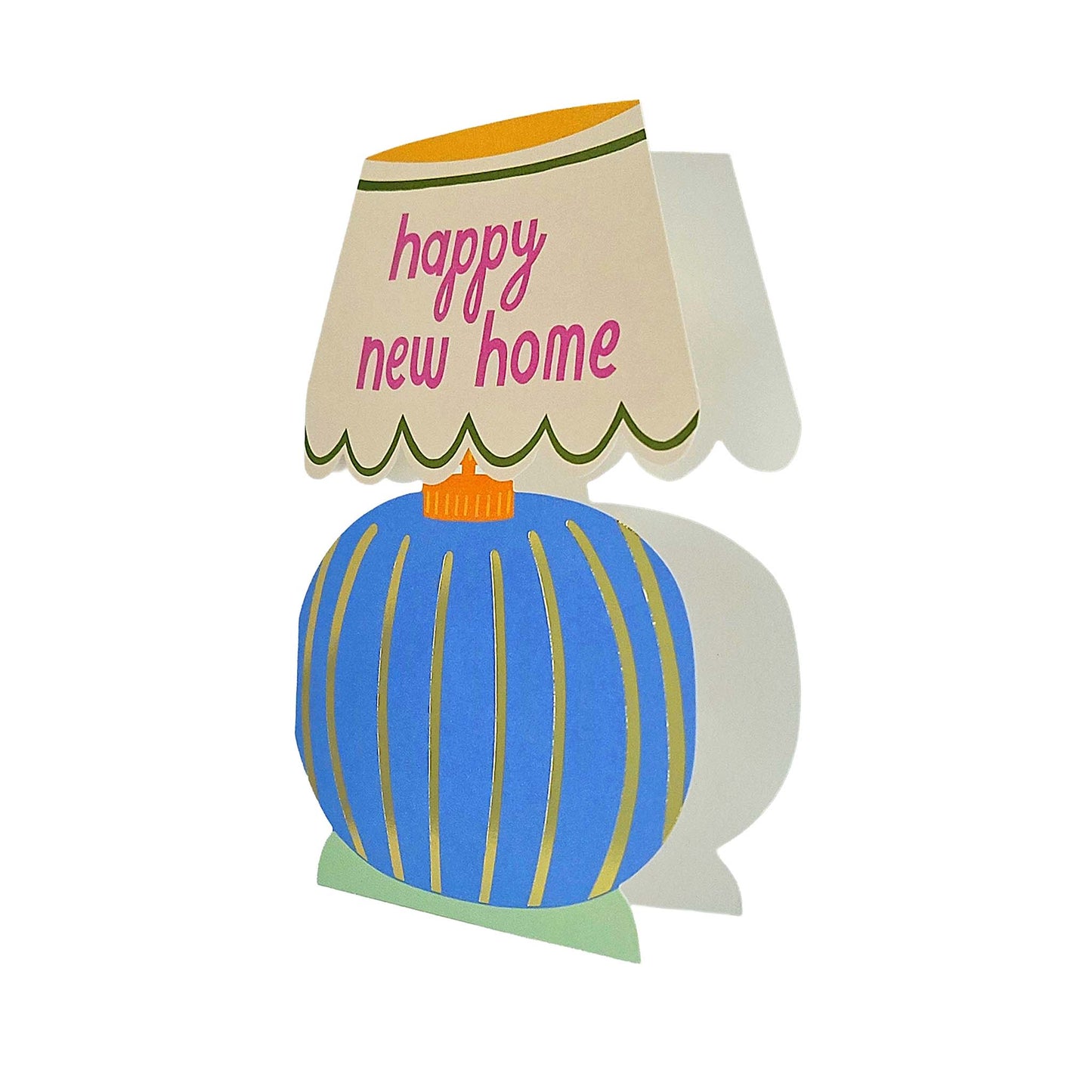 Happy New Home Table Lamp Cutout New Home Card