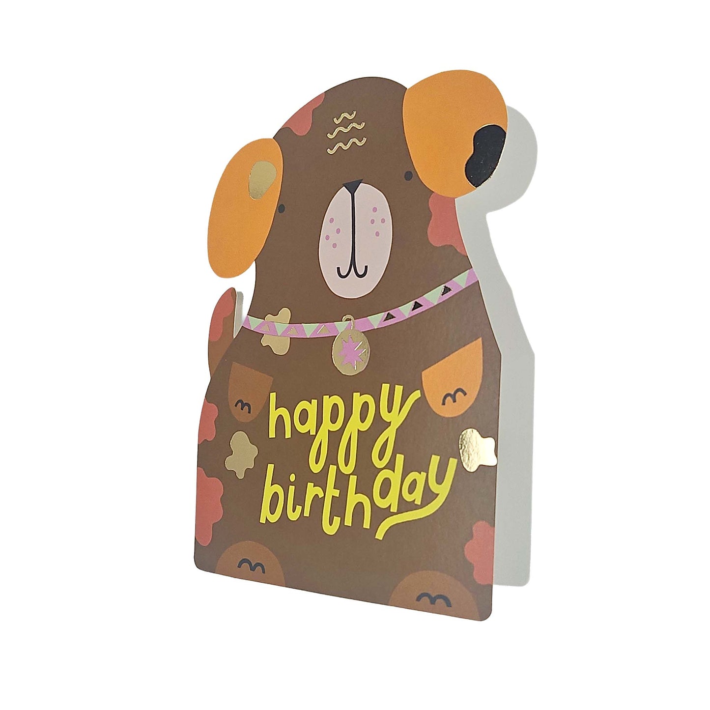 Happy Birthday Dog Cutout Birthday Card