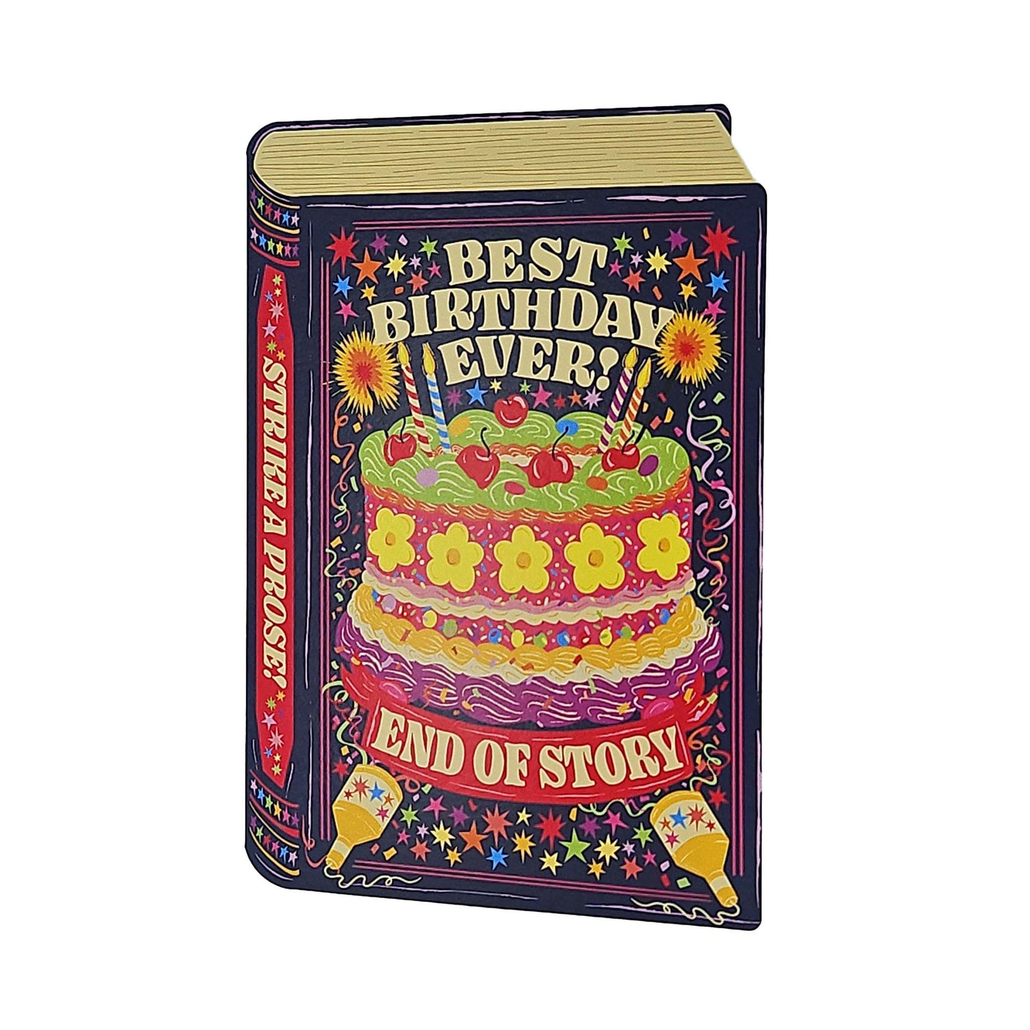 Best Birthday Ever Book Cutout Birthday Card