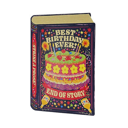 Best Birthday Ever Book Cutout Birthday Card