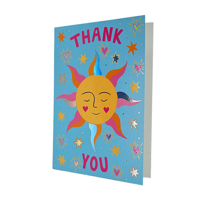 Sunshine Face Thank You Card
