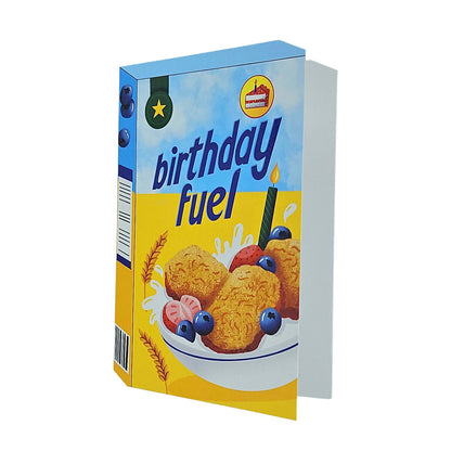 Birthday Fuel Cereal Spot Gloss Birthday Card