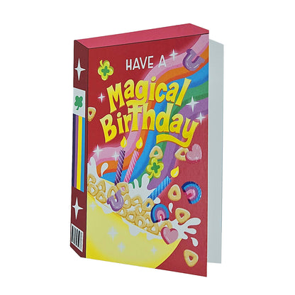 Charming Magical Birthday Cereal Spot Gloss Birthday Card