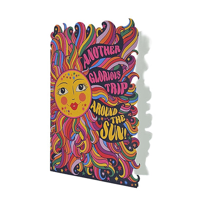 Glorious Trip Around The Sun Cutout Birthday Card