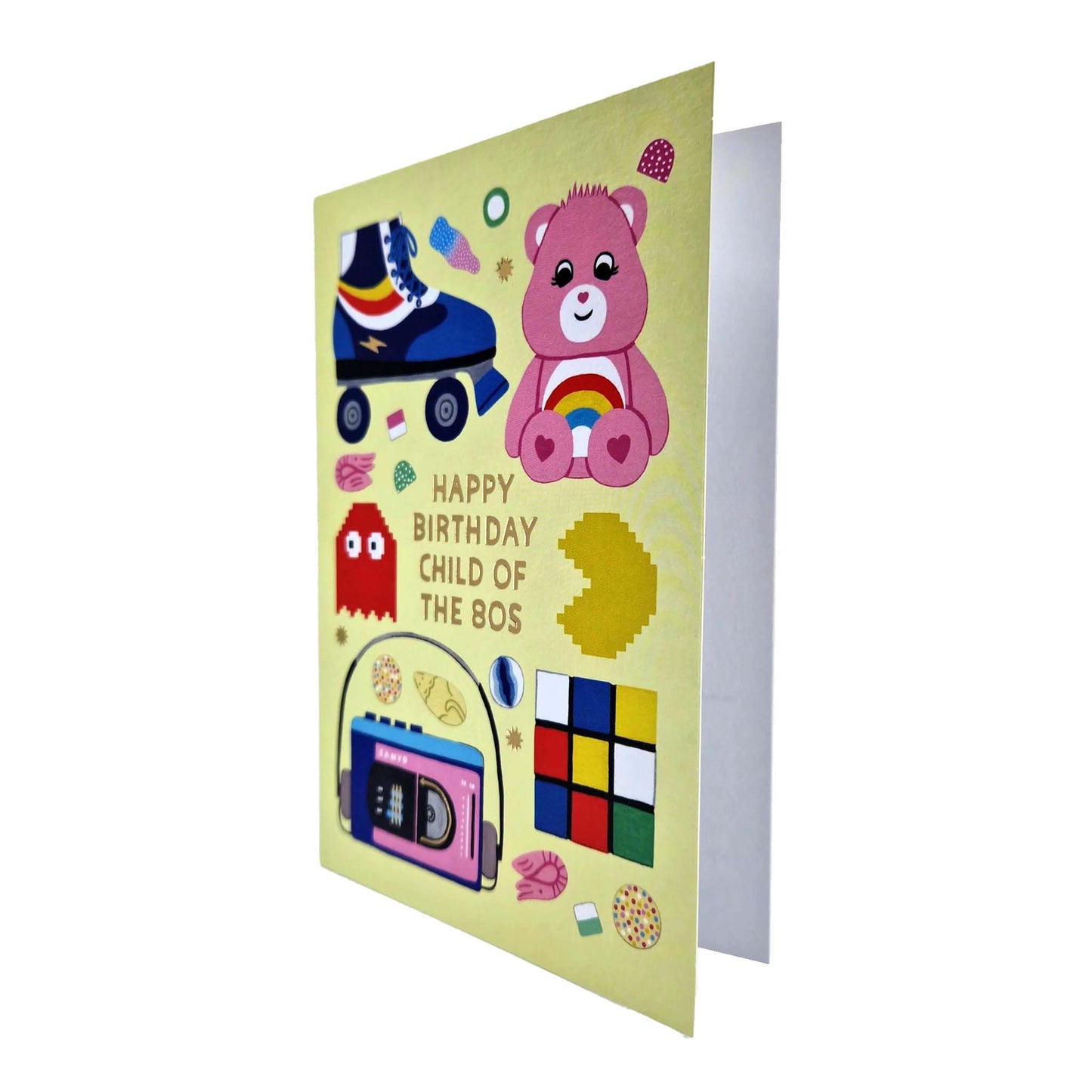 Child Of The 80s Gold Foiled Birthday Card