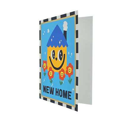 Smiling Home Foiled New Home Card