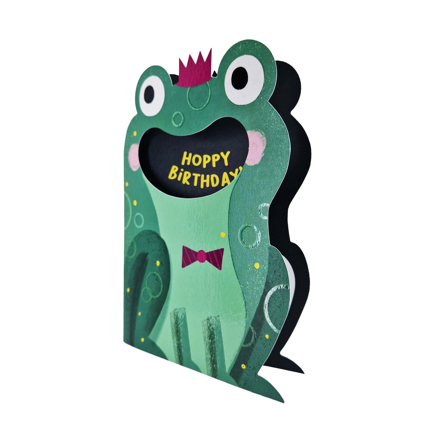 Hoppy Birthday Frog Die Cut Kids Birthday Card