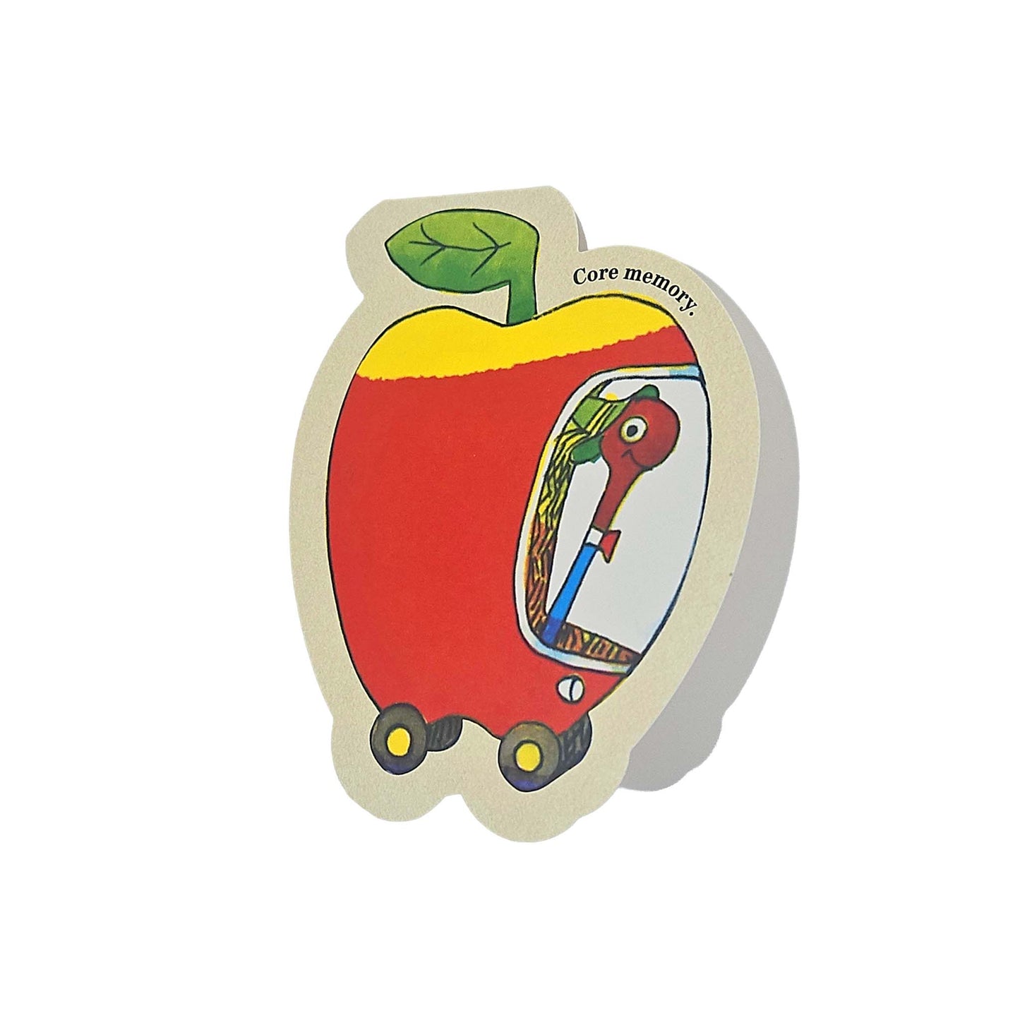 Lowly Worm Apple Car Richard Scarry Cutout Card