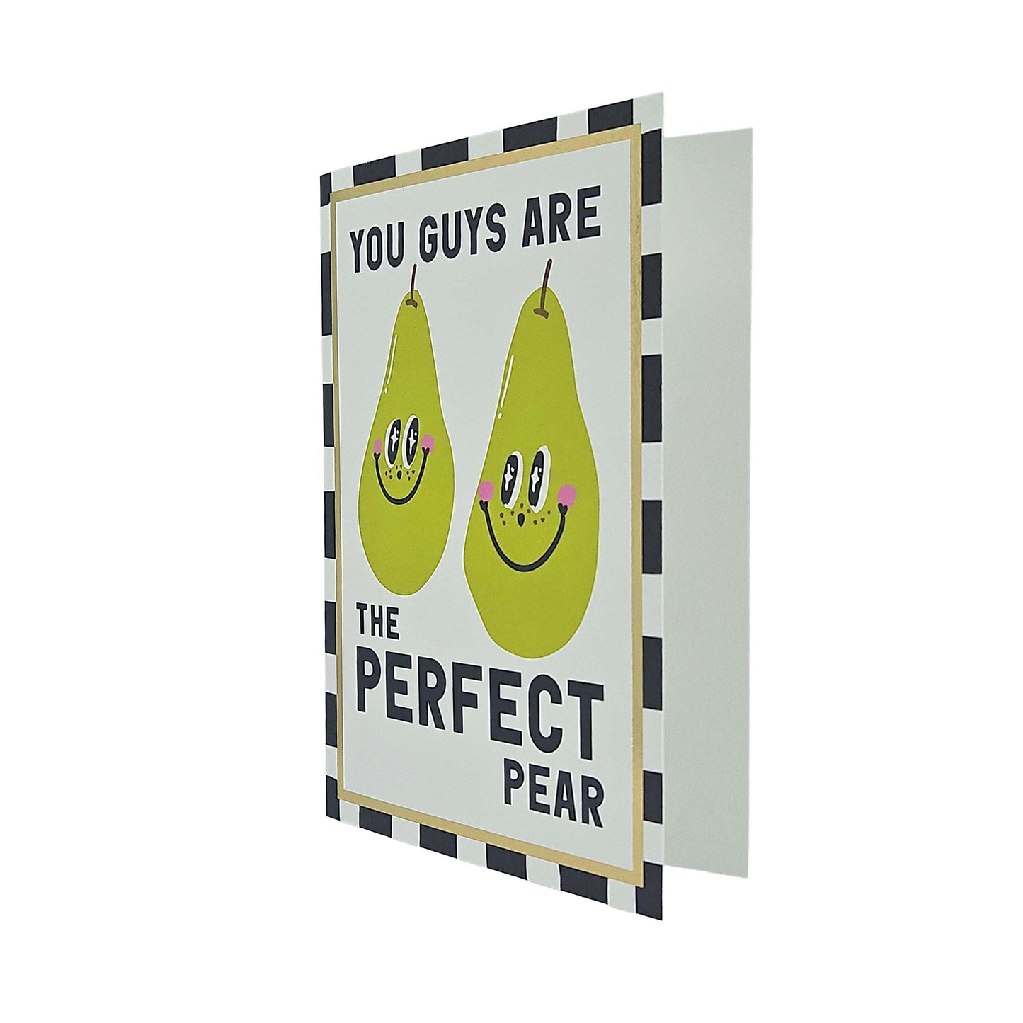 Perfect Pear Foiled Anniversary / Wedding Card