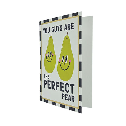 Perfect Pear Foiled Anniversary / Wedding Card