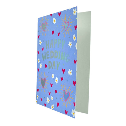 Daisies & Hearts Wedding Card