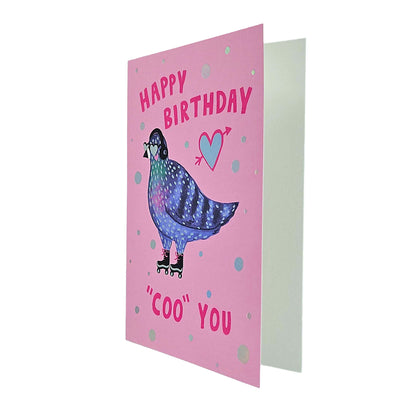 Happy Birthday Coo You Pigeon Birthday Card