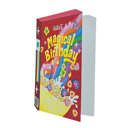 Charming Magical Birthday Cereal Spot Gloss Birthday Card
