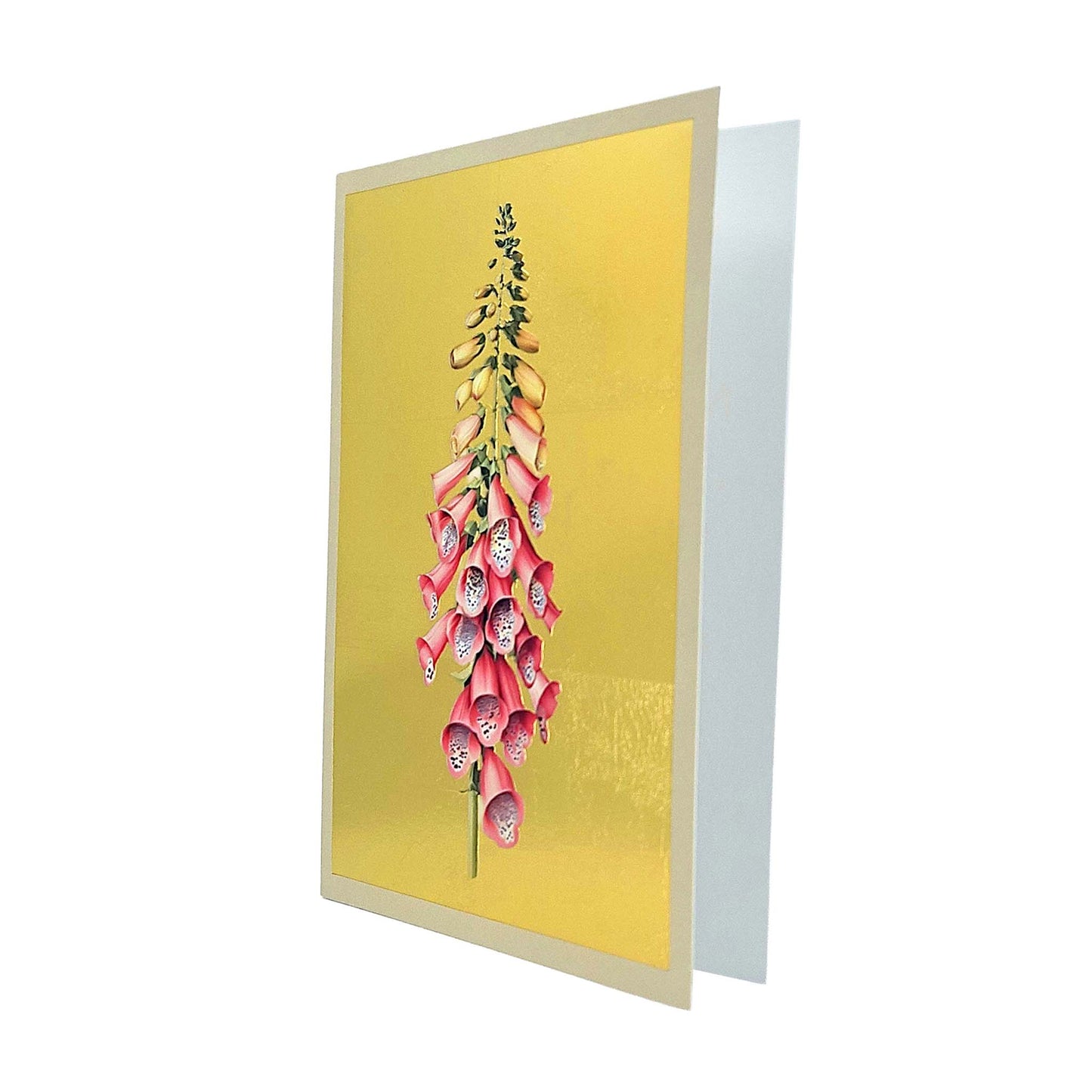 Foxglove Gold Foiled Art Card