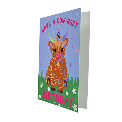 Have a Cow-Razy Birthday Cow Birthday Card