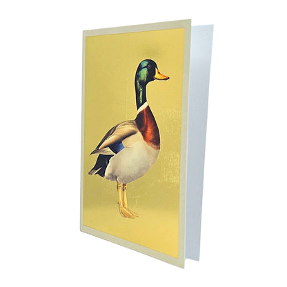 Mallard Duck Gold Foiled Art Card