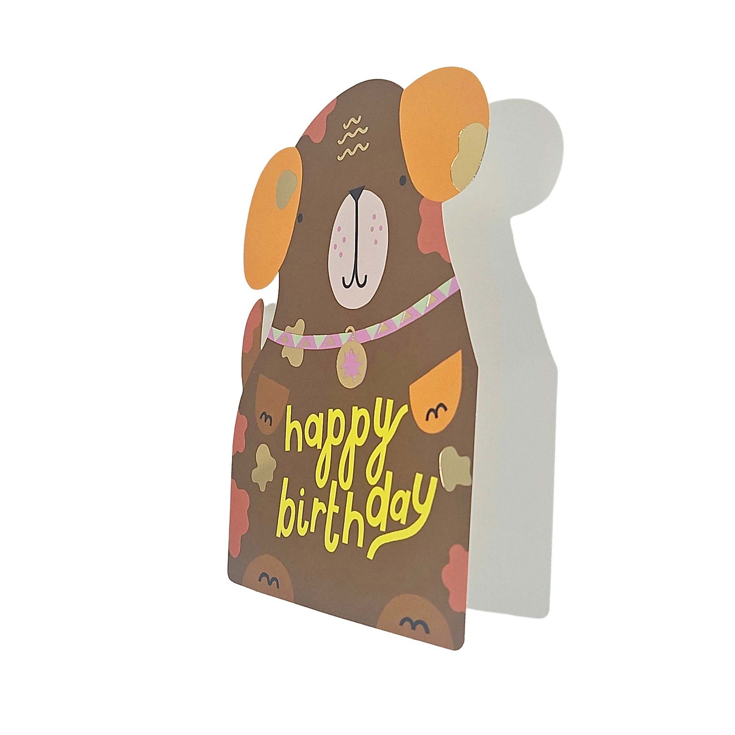 Happy Birthday Dog Cutout Birthday Card